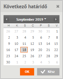 JustDoo ismétlődő feladat naptár.