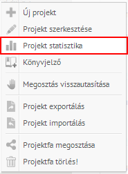 projekt statisztika menü